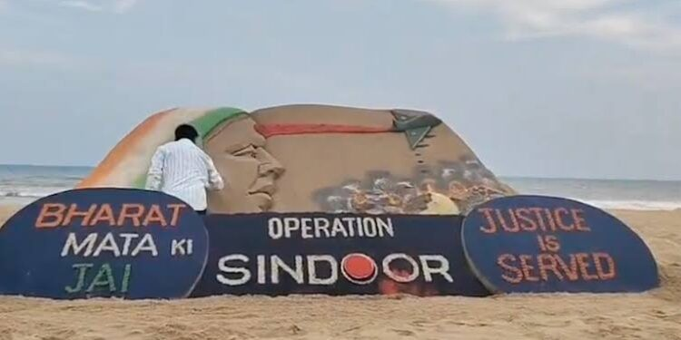 Sudarsan Pattnaik’s sand art tribute
